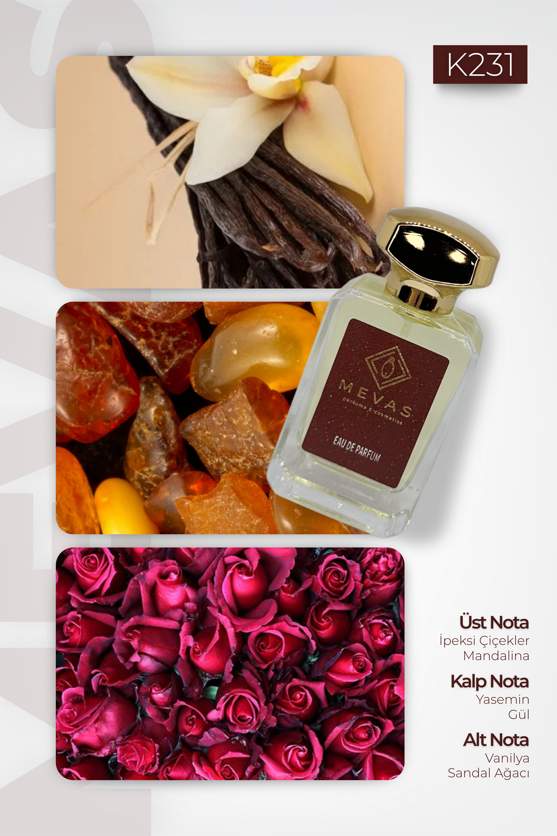 MEVAS K231 Kadın Parfüm 50ml EDP
