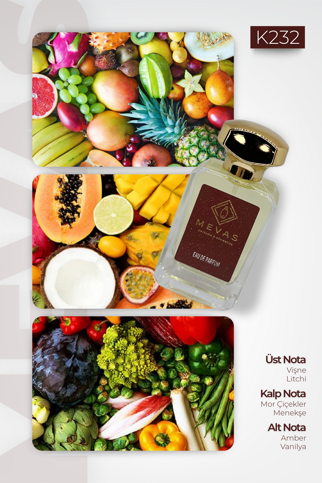 MEVAS K232 Kadın Parfüm 50ml EDP