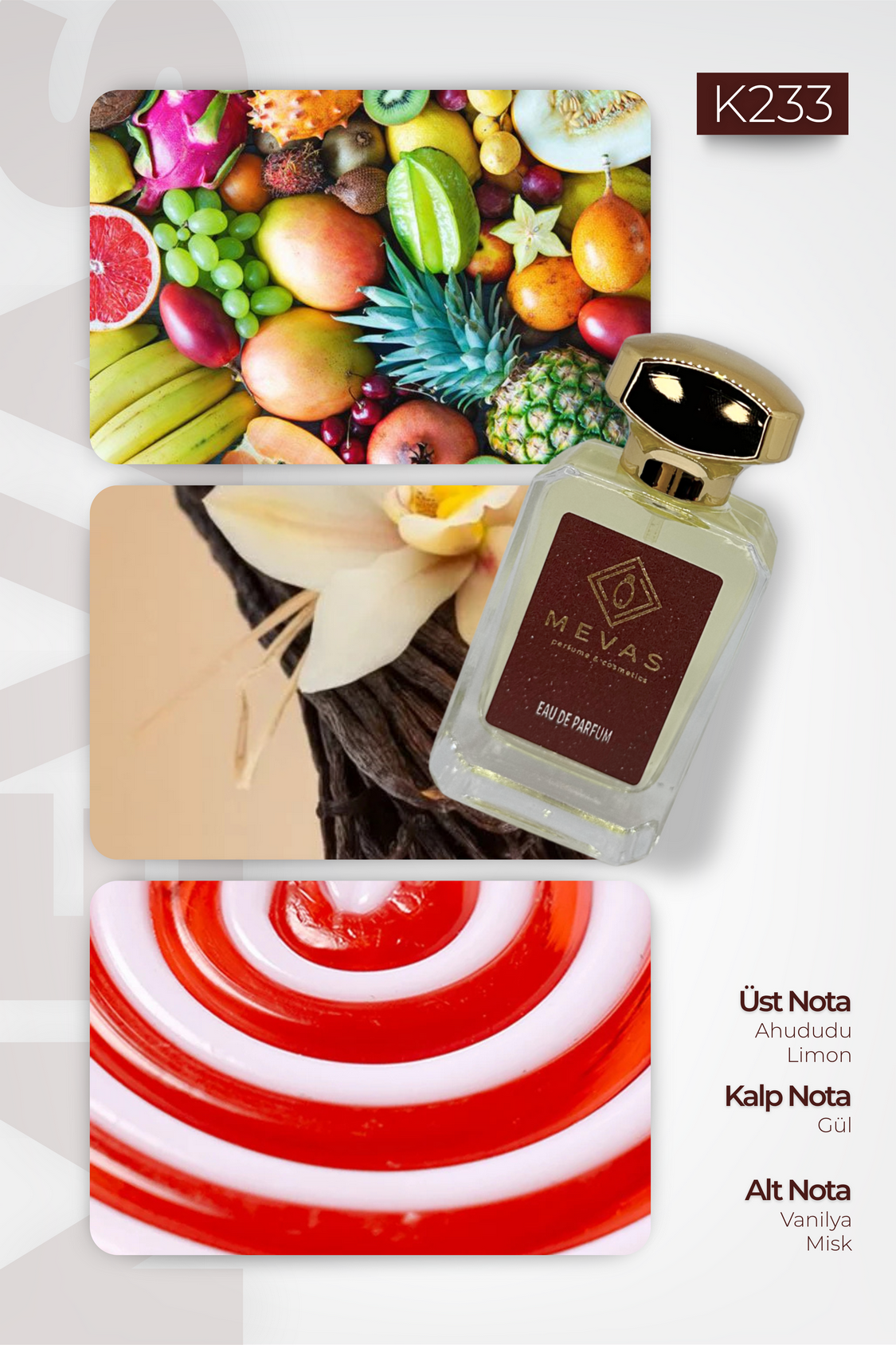MEVAS K233 Kadın Parfüm 50ml EDP