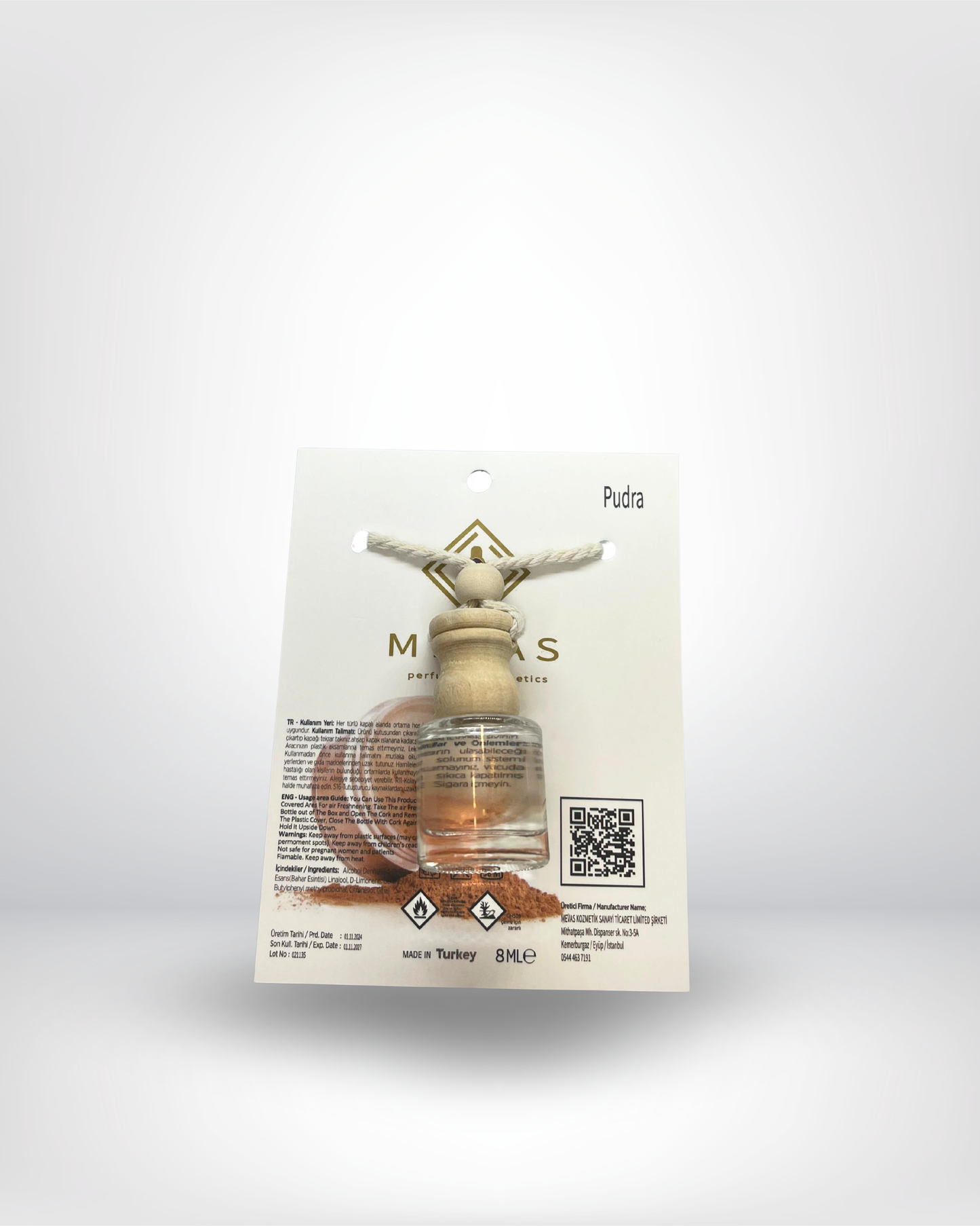 MEVAS Araba Kokusu Pudra 8ml
