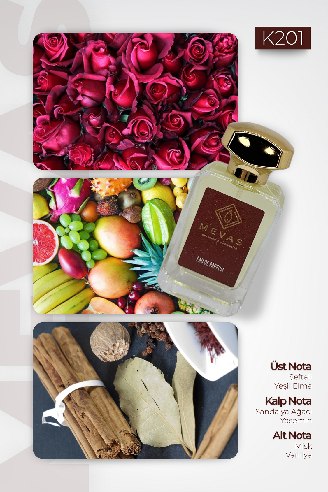 MEVAS K201 Kadın Parfüm 50ml EDP