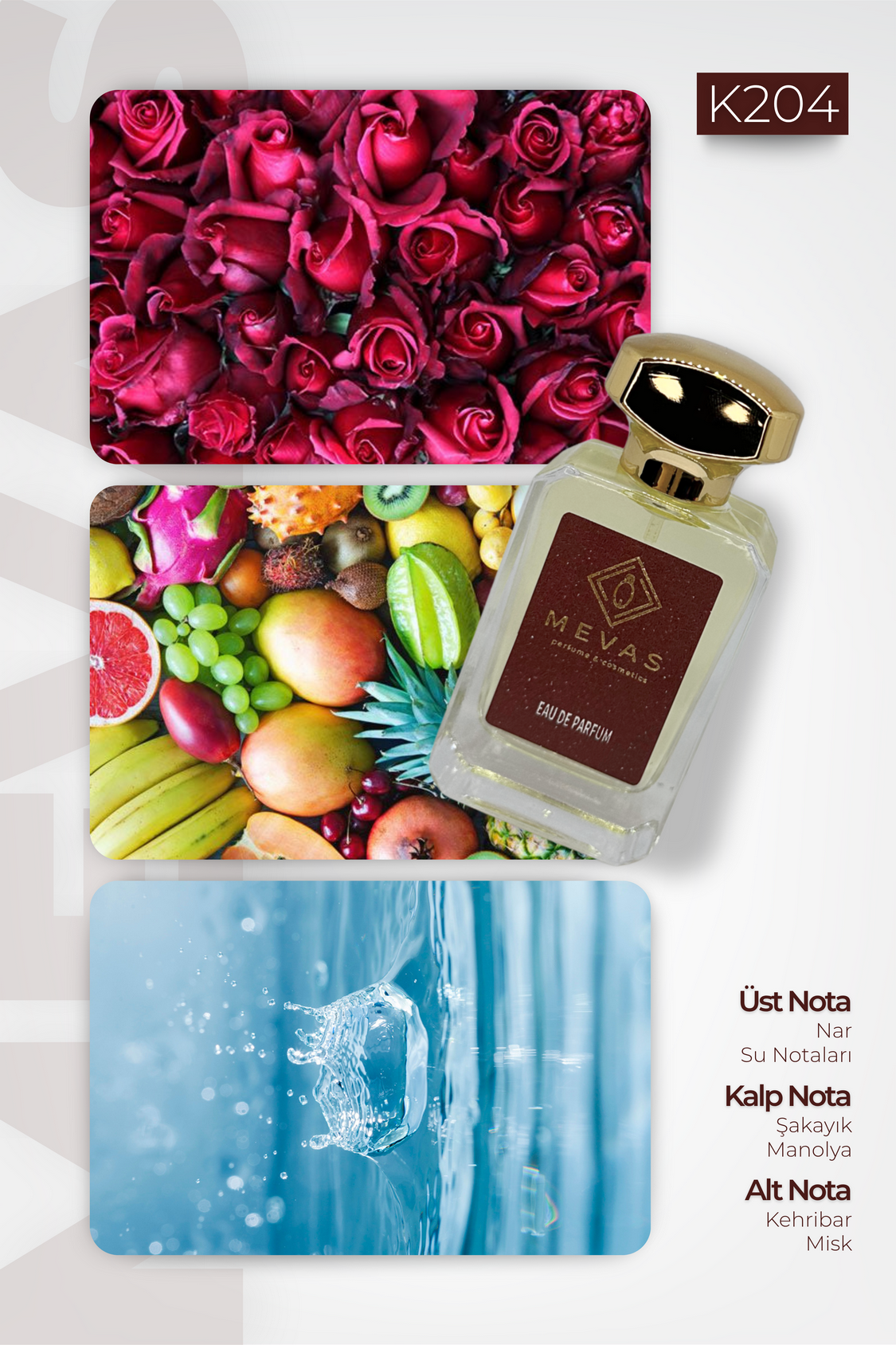 MEVAS K204 Kadın Parfüm 50ml EDP