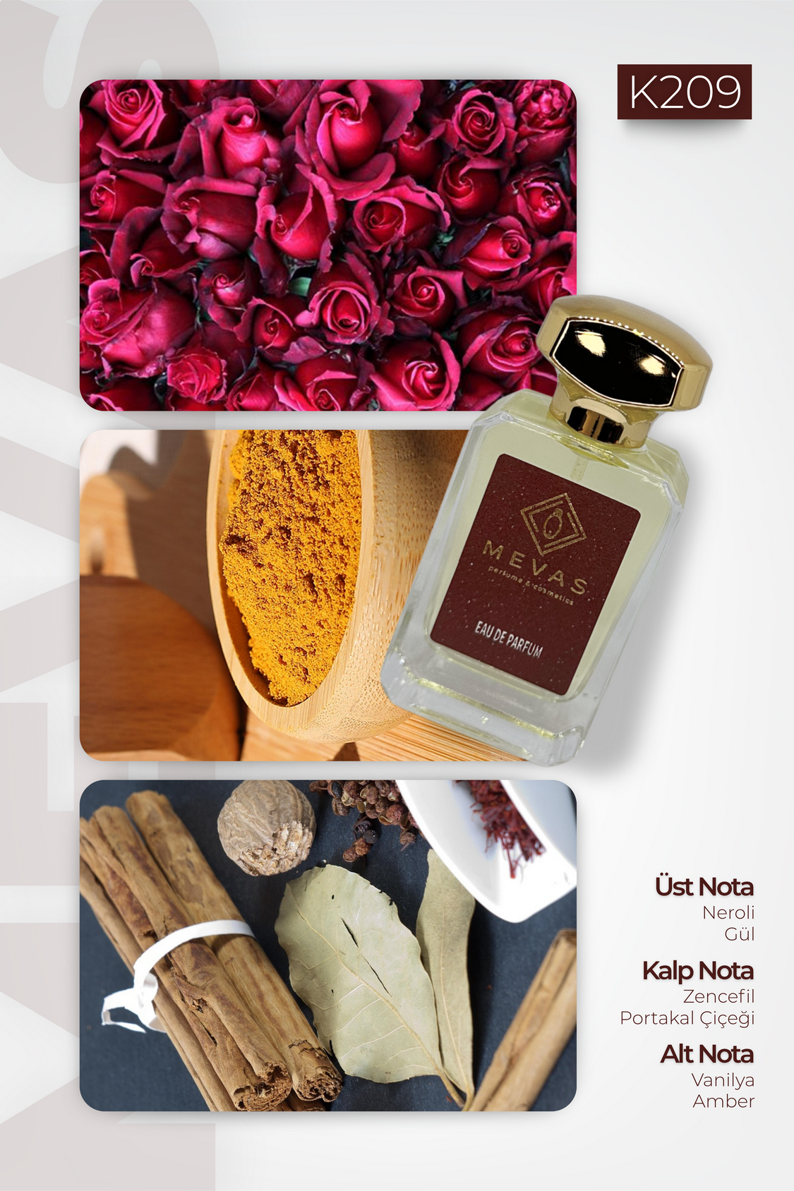 MEVAS K209 Kadın Parfüm 50ml EDP
