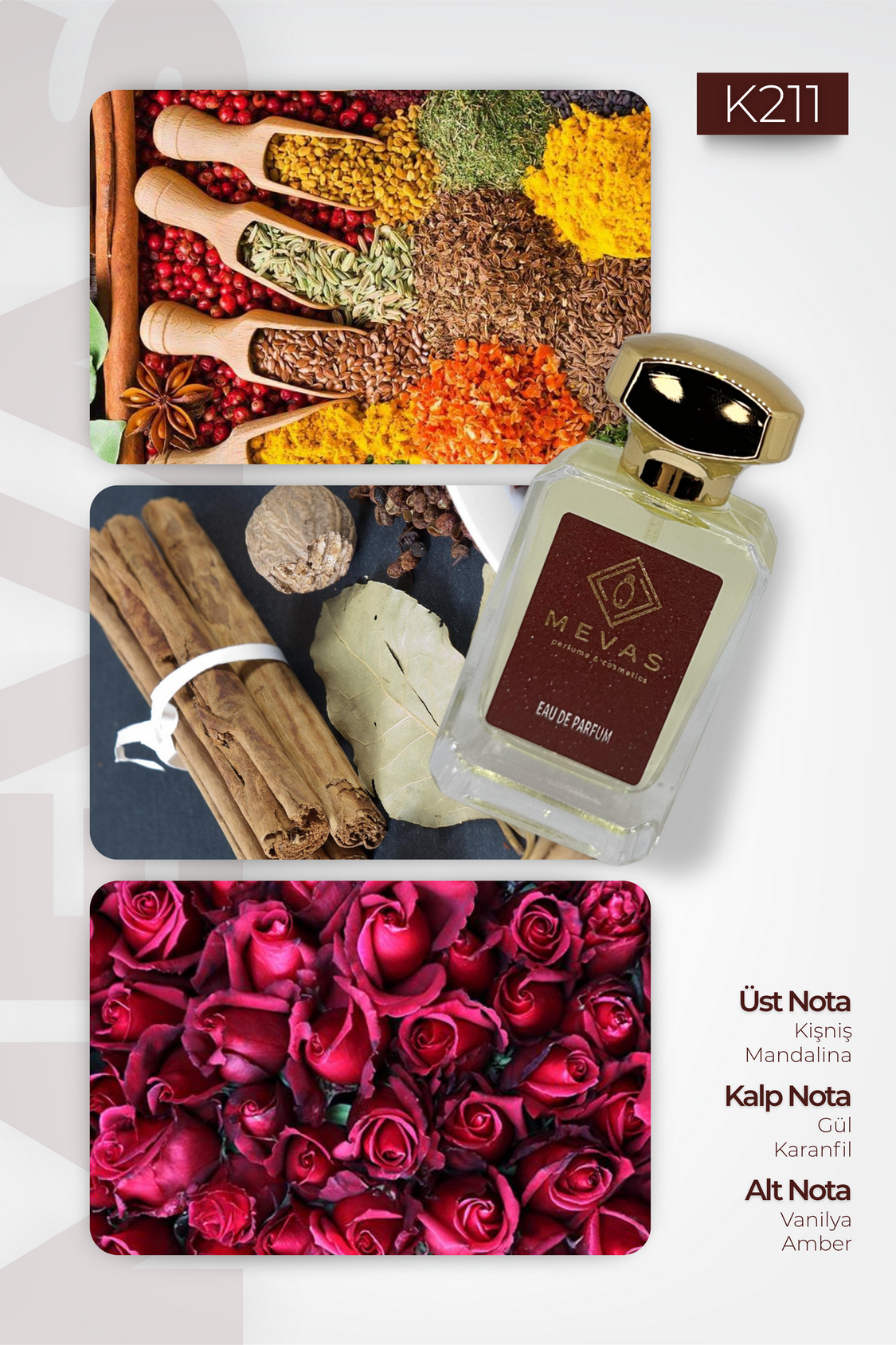 MEVAS K211 Kadın Parfüm 50ml EDP