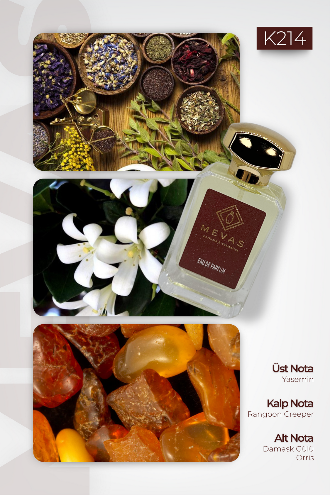 MEVAS K214 Kadın Parfüm 50ml EDP