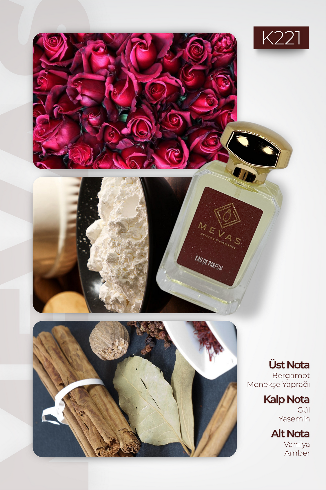 MEVAS K221 Kadın Parfüm 50ml EDP