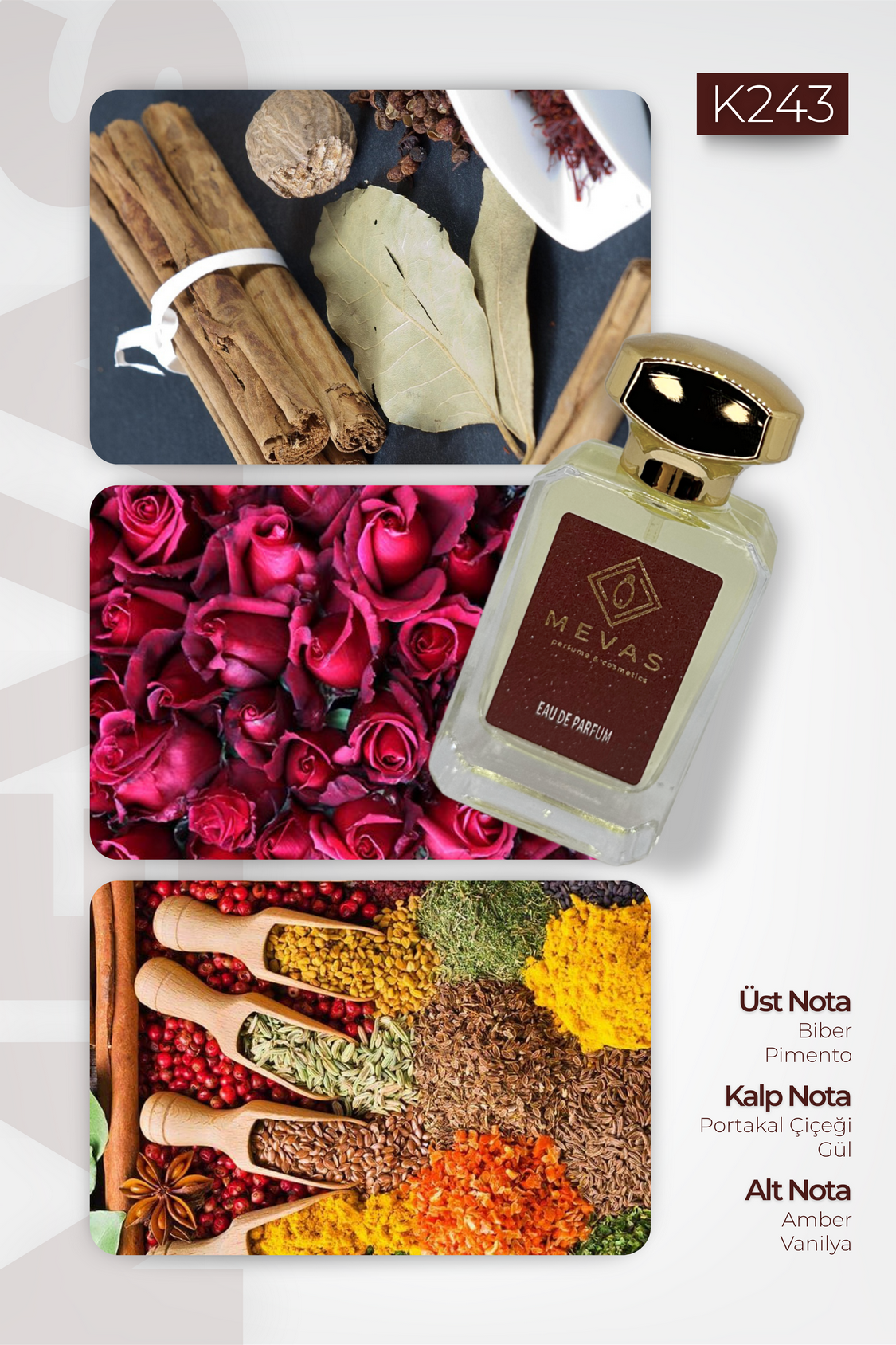 MEVAS K243 Kadın Parfüm 50ml EDP