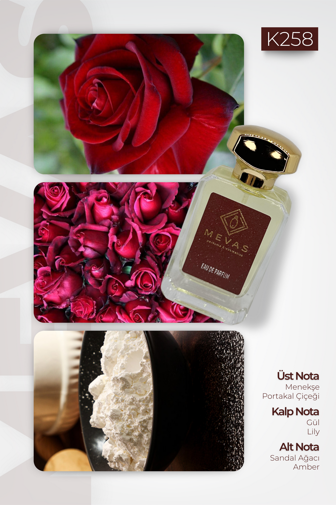 MEVAS K258 Kadın Parfüm 50ml EDP