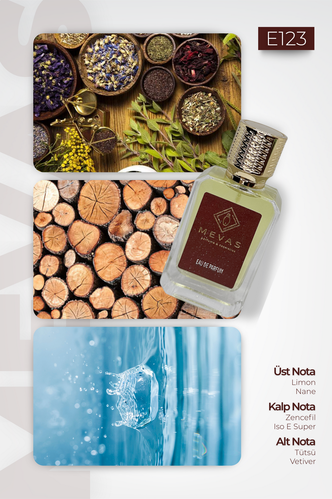 MEVAS E123 Erkek Parfüm 50ml EDP