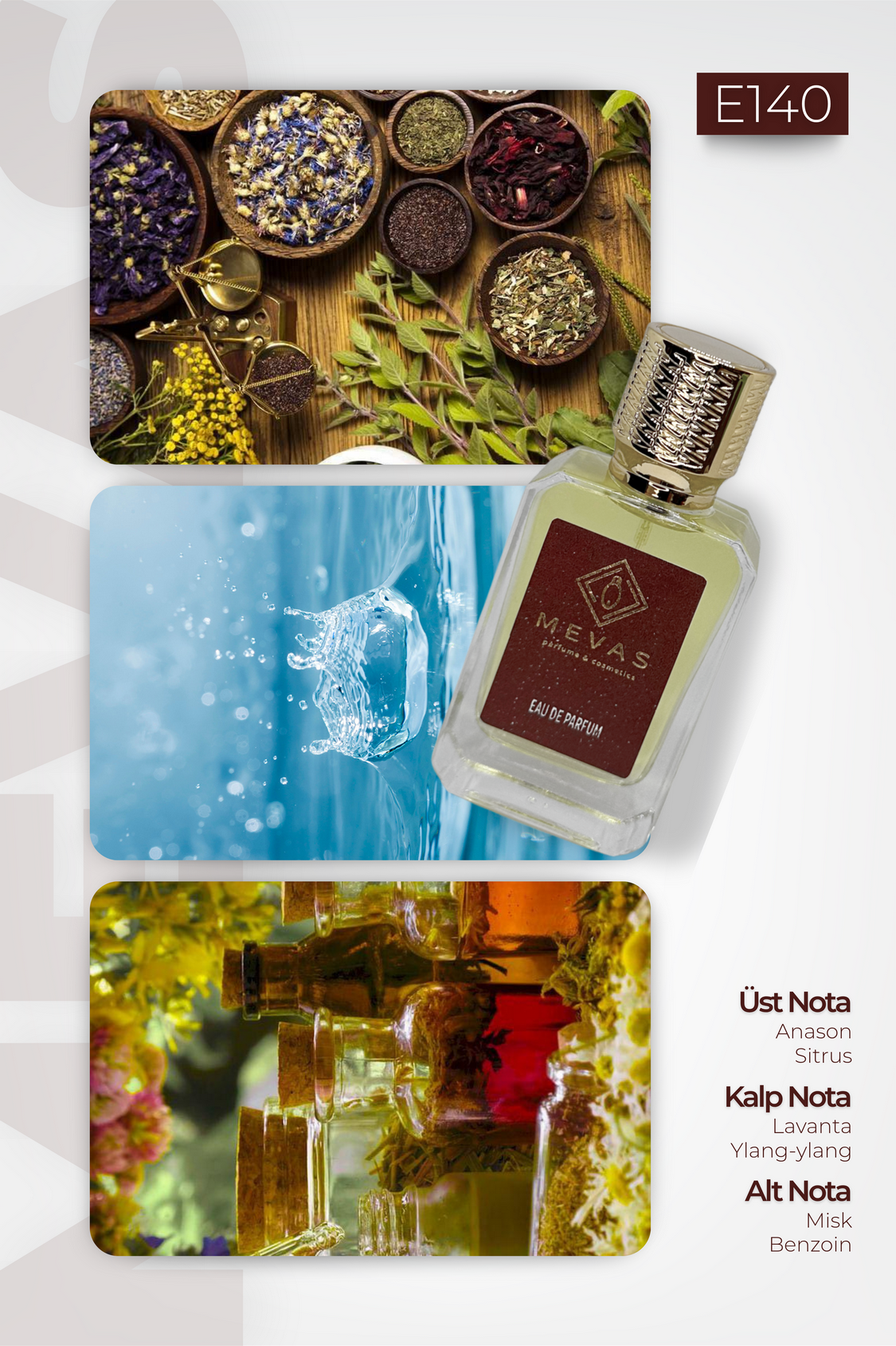 MEVAS E140 Erkek Parfüm 50ml EDP