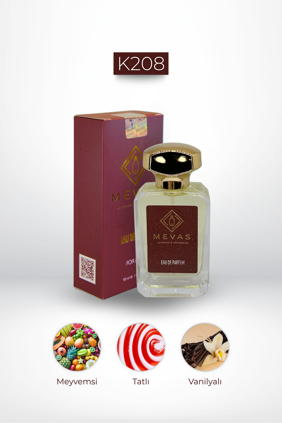 MEVAS K208 Kadın Parfüm 50ml EDP