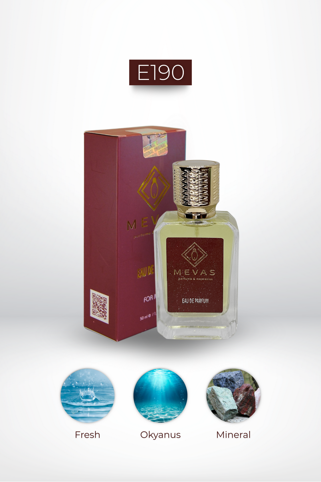 MEVAS E190 Erkek Parfüm 50ml EDP